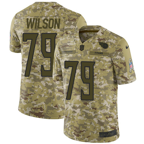 Nike Titans #79 Isaiah Wilson Camo Youth Stitched NFL Limited 2018 Salute To Service Jersey